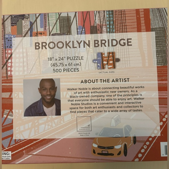 Brooklyn Bridge Jigsaw Puzzle - 500 pieces - Picture 2 of 5